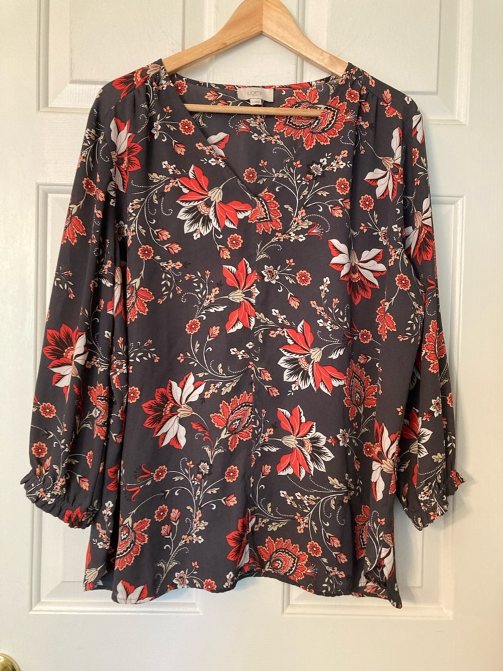 LOFT Floral Blouse